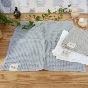 93 ワッフルタオル Light gray