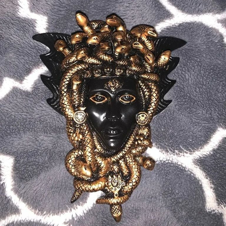 オブジェ 壁掛け メデューサ 小さめ ミニサイズ 15cm 装飾 ウォール