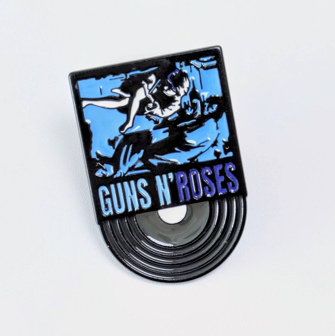 再入荷！送料無料！ ★ピンズ PINS★ピンバッジ 【 Guns N' Roses / GN'R ( ガンズアンドローゼズ  ) 】 レコード〚アメリカン雑貨 アメトイ〛