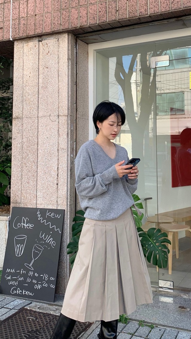 (予約) HAUS / Praha cashmere knit 3color