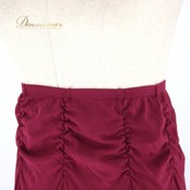 社交ダンス 衣装 スタンダード ラテン スカート 練習着 レッスンウェア Chacott Dance Sport チャコット ダンススポーツ レッド系 赤 無地 ワインレッド 伸縮性 有り ナイロン ポリウレタン Mサイズ シンプルデザイン 飽きの来ないダンスウェア 練習用スカート スカート丈約60.5cm ウエスト約31cm～ 社交ダンス練習着 トレーニングウェア レディース ダンス衣装 フレアスカート