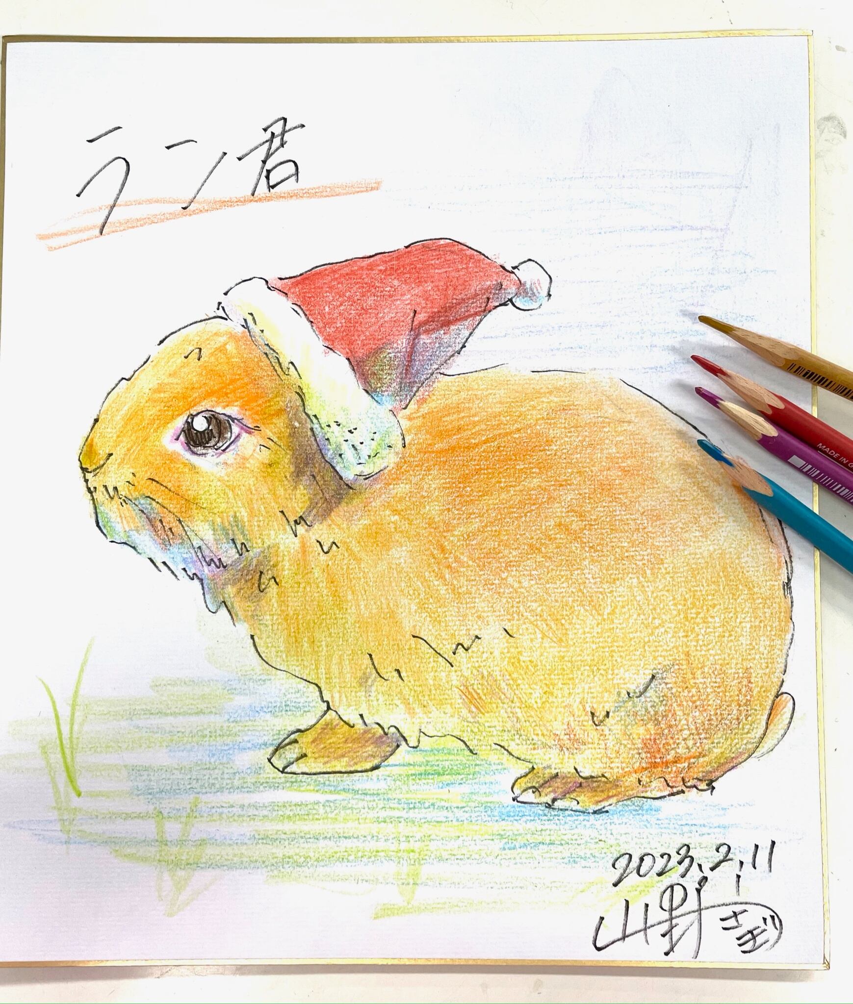 うさぎの似顔絵 | 陶芸うさぎショップmimipyon