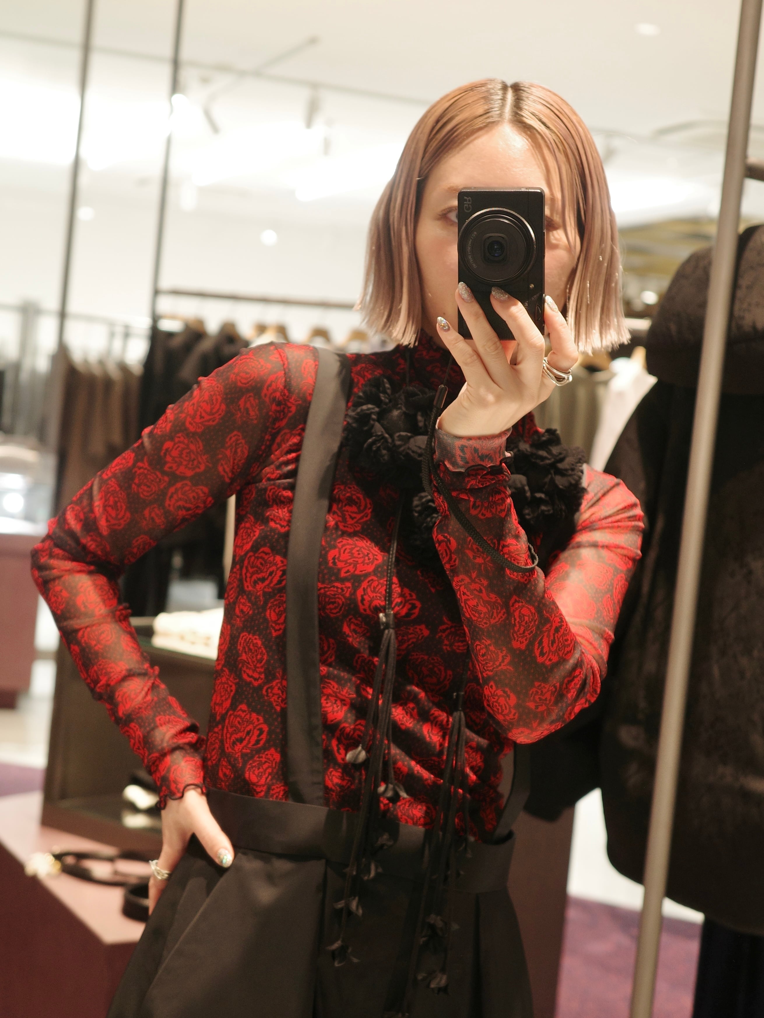 25AW】FUMIE TANAKA フミエタナカ / flower mesh high neck | TRENT online