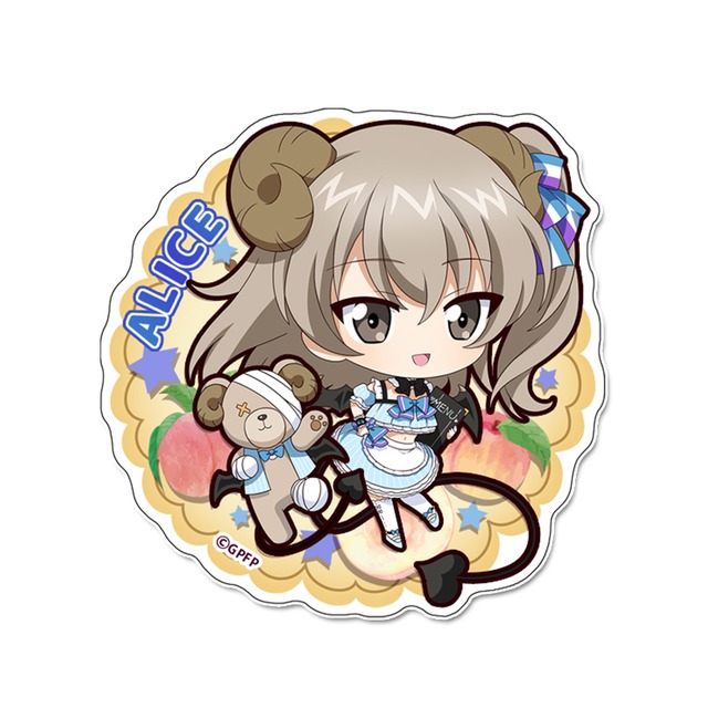 ガールズ&パンツァー 最終章 ぷちちょこマグネットステッカー【島田愛里寿】小悪魔ウエイトレス