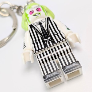 ♧☆ブロックフィギュアキーホルダー☆【 Beetlejuice / ビートルジュース 】〚アメリカン雑貨 アメトイ〛