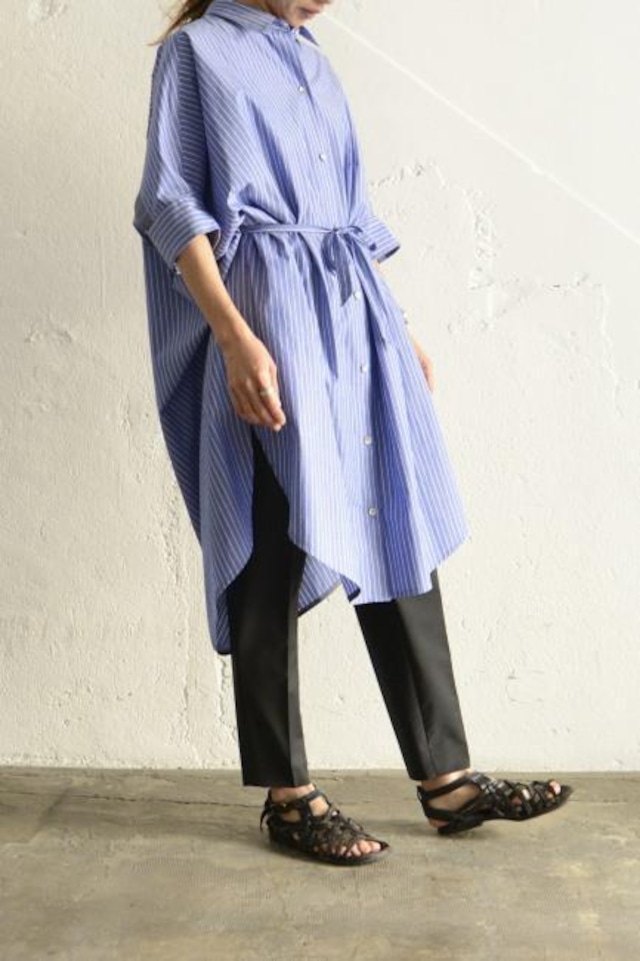 SIWALY  Wide Shirt One-piece stripeblue