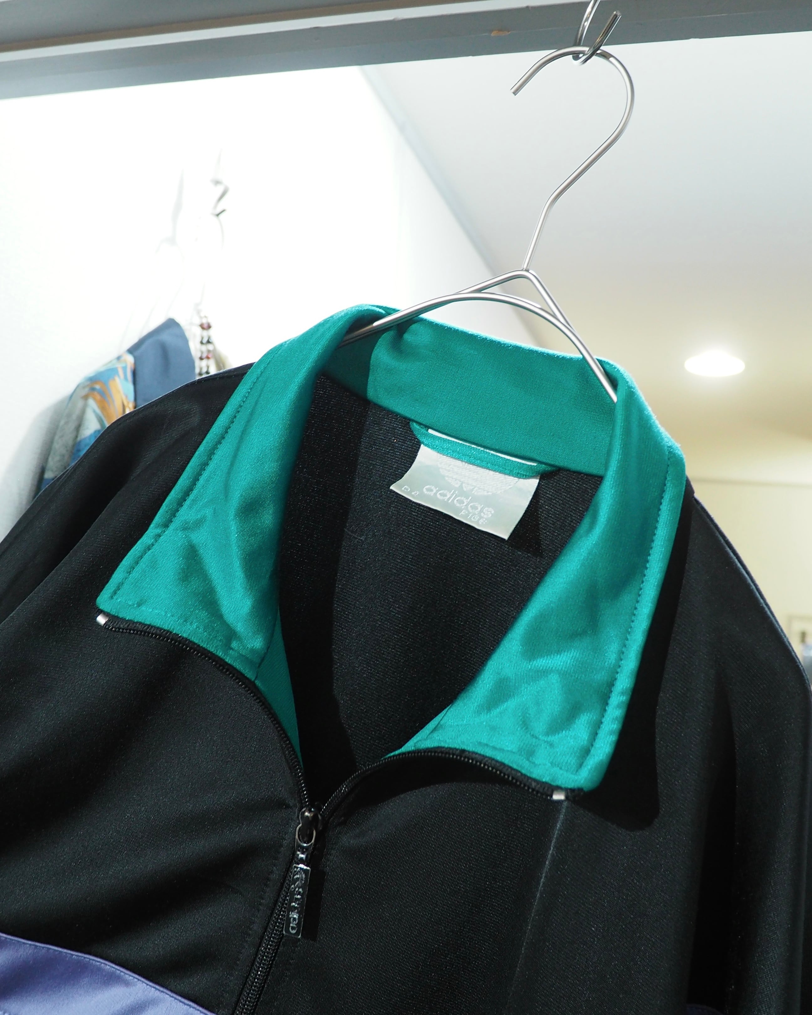 1980s ” Old adidas ” Multi color panel Switching vintage Track jacket