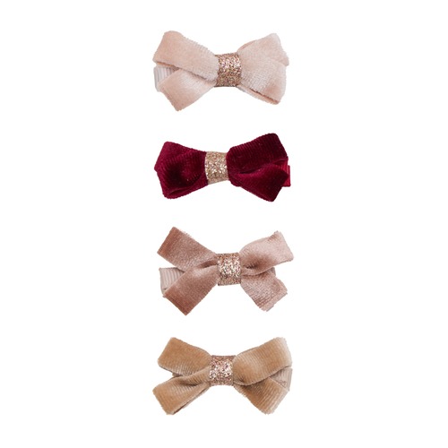 Glitter velvet bow salon hair clips_192130 04