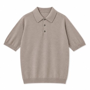 ★定価39,900円・新品未使用★ジョンスメドレー CISIS シーアイシス メリノ×シーアイランド ニットポロシャツ ライトトープ　サイズS, M