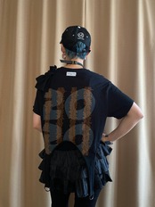 garter belt design tiger remake t shirt-4254-7