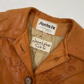 70s vintage Santa Fe 70's joan lober USA製 ペイント スエード レザージャケット 9/10