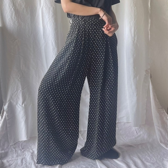 "leur logette" Dot Wide Pants