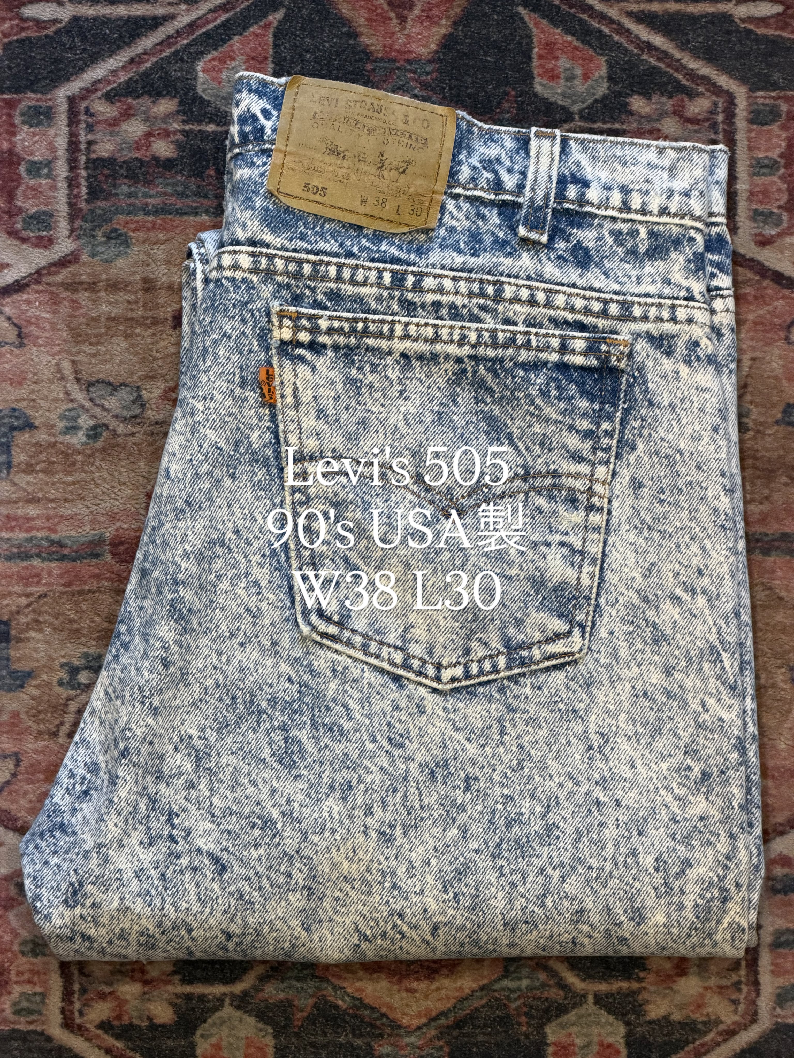 90s バレンシア製 501 W32 L30 ボタン裏555 USA製 古着 小島様専用【 90s Levi's 501 / バレンシア製 / W32 L30 】 リーバイス