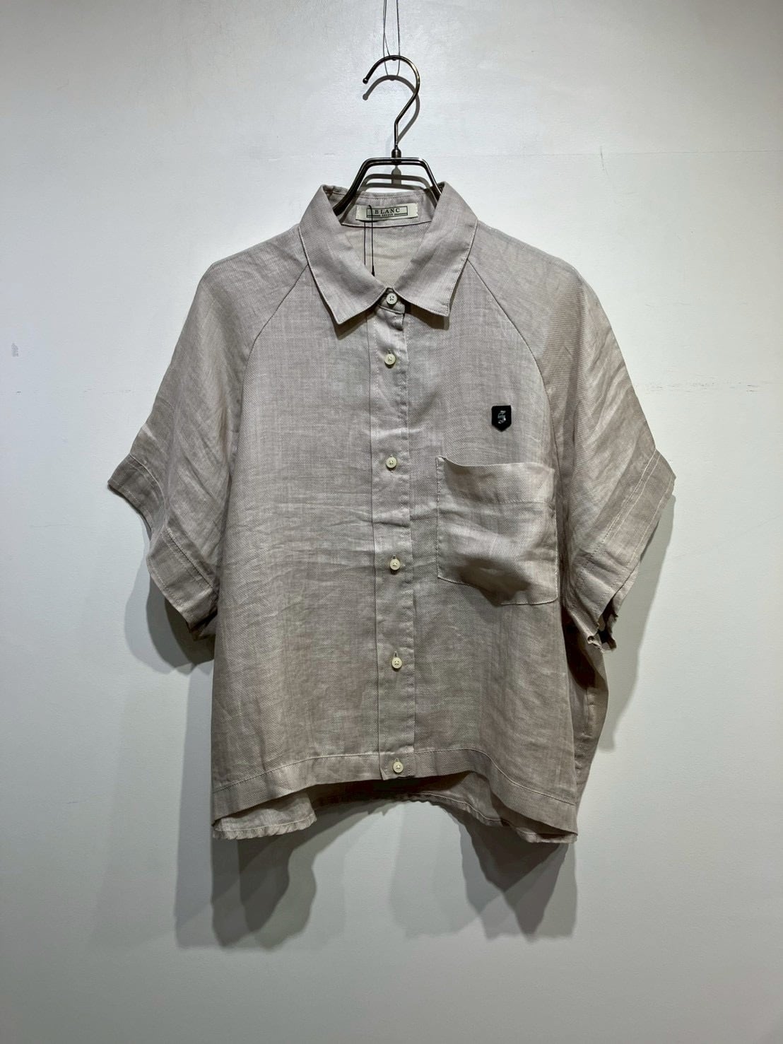 BLANC basque ラミーツイルシャツ