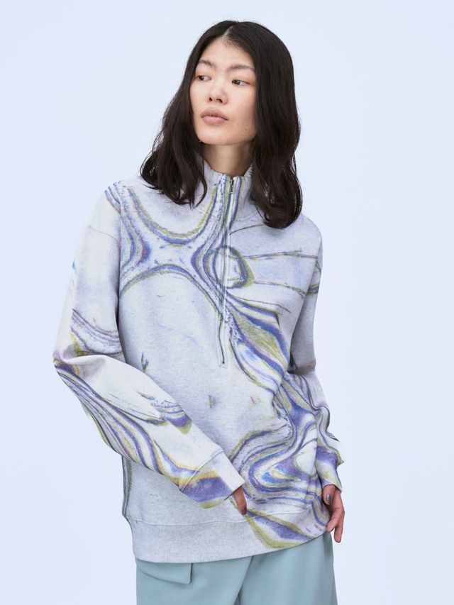 【26AW】THINGS THAT MATTER シングスザットマター / トップス / MICROCOSMOS PRINT HALF-ZIP PULLOVER　0586TM0658P