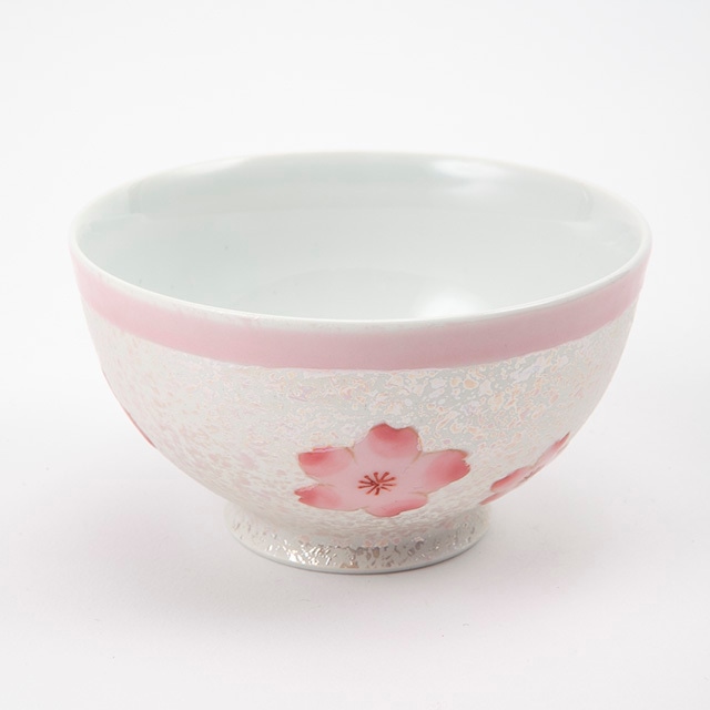 虹彩桜  ご飯茶碗