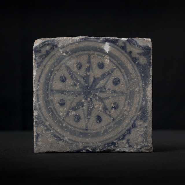 星の陶製タイル Ⅳ, スペイン, 17世紀.