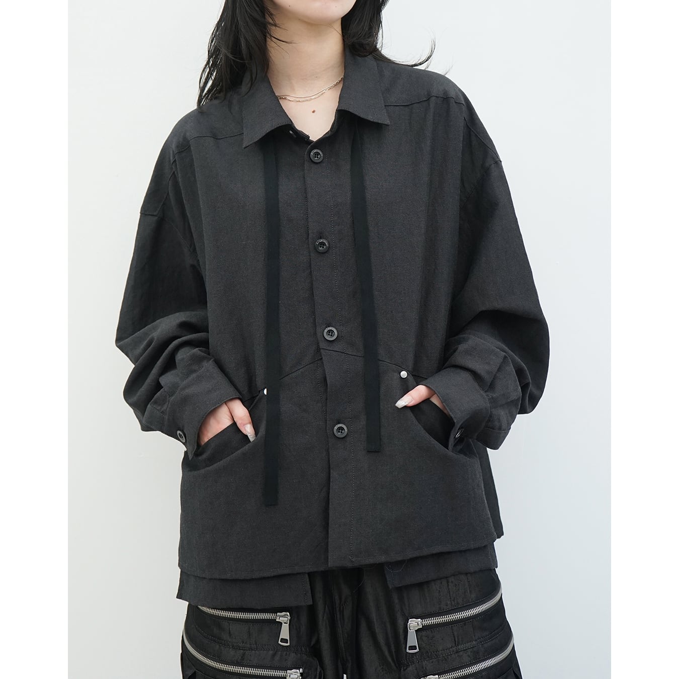 A.F ARTEFACT] (エーエフアーティファクト) ag-13055 WIDE SHORT SHIRT