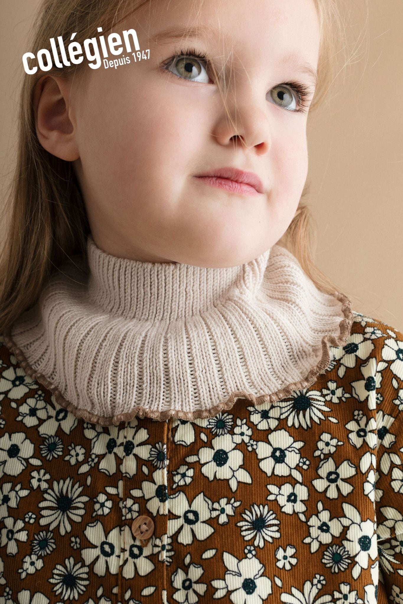 AW25【collegien(コレジアン)Virginie -Ribbed Merino Wool Neck Warmer-】