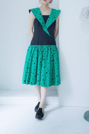 big color dot dress