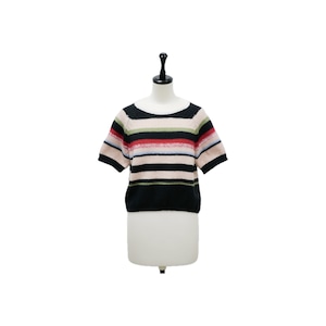 Multi color stripe knit
