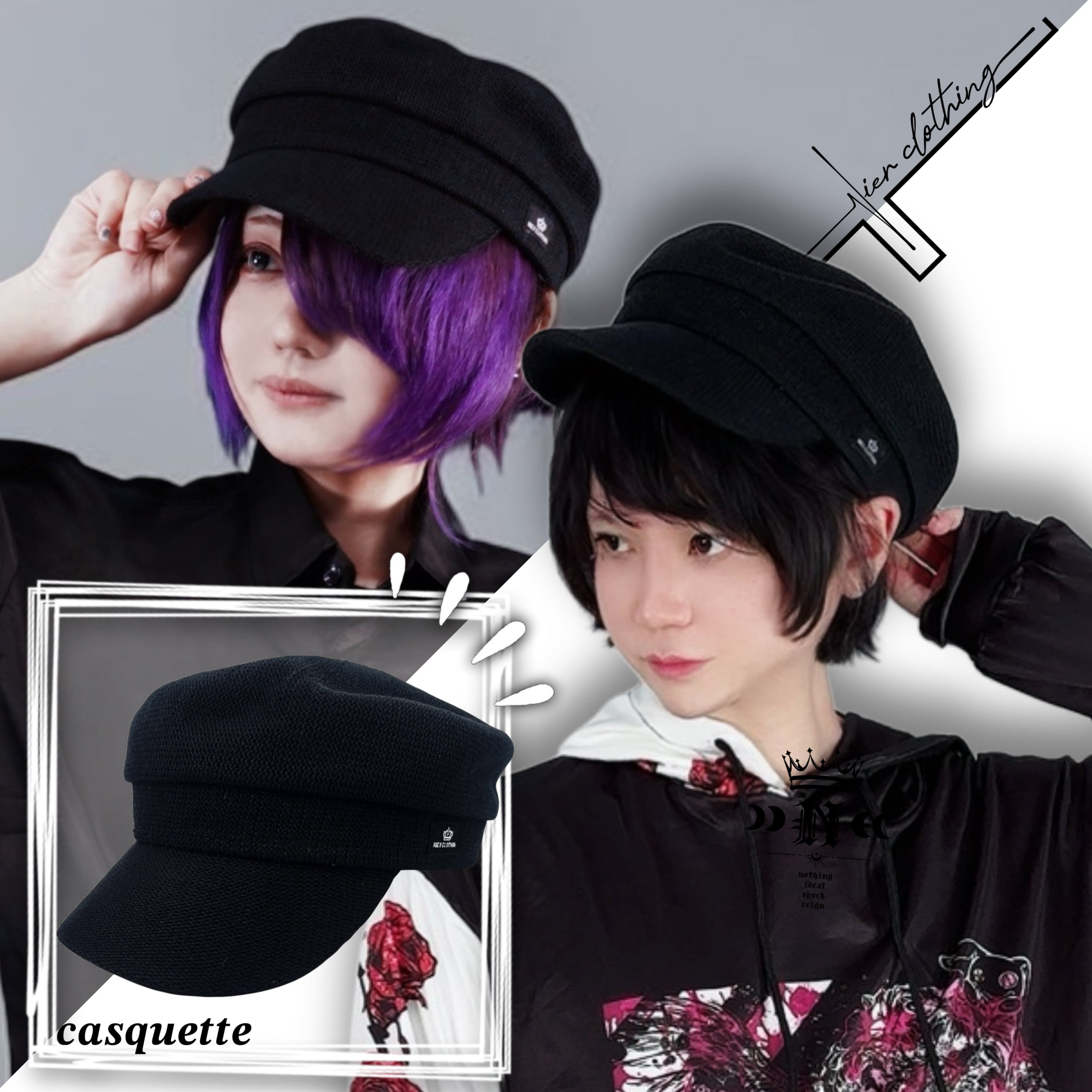 BLACK MESH CASQUETTE | NIER CLOTHING