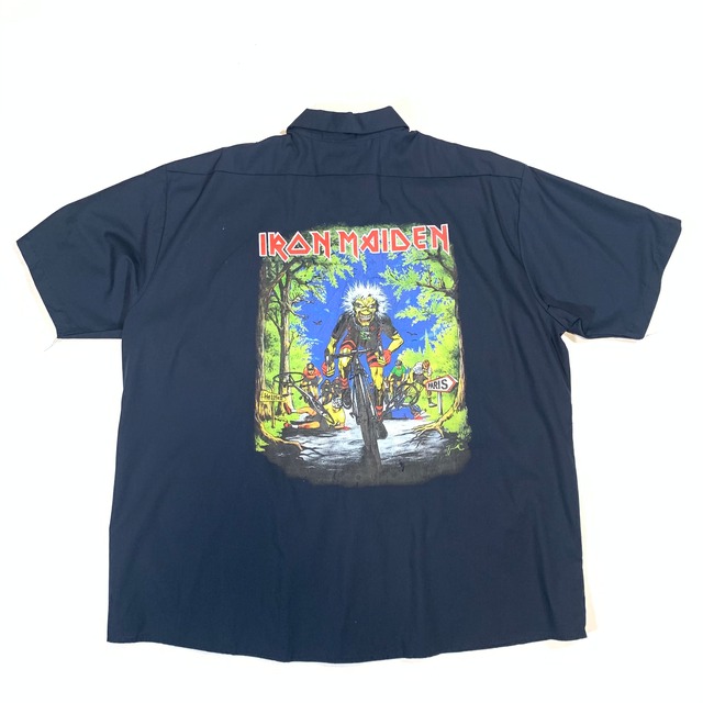 8833 CINTAS半袖シャツ IRON MAIDEN バックプリント 2XL