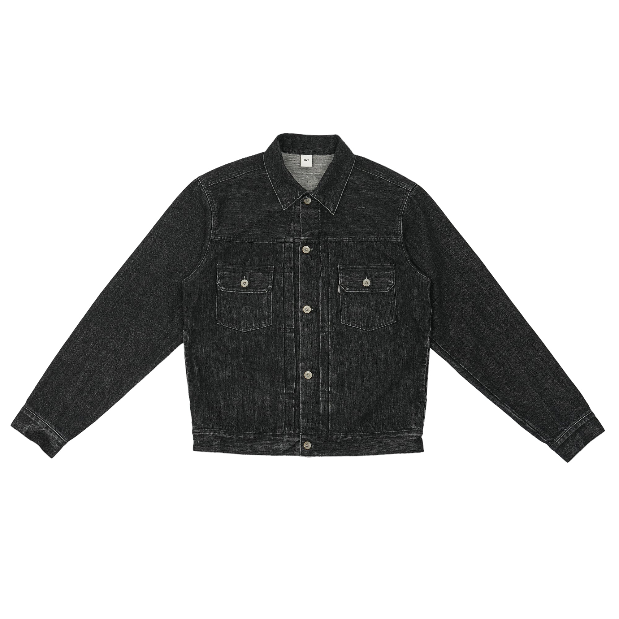 OVY Black Washed Heavy Denim Jacket