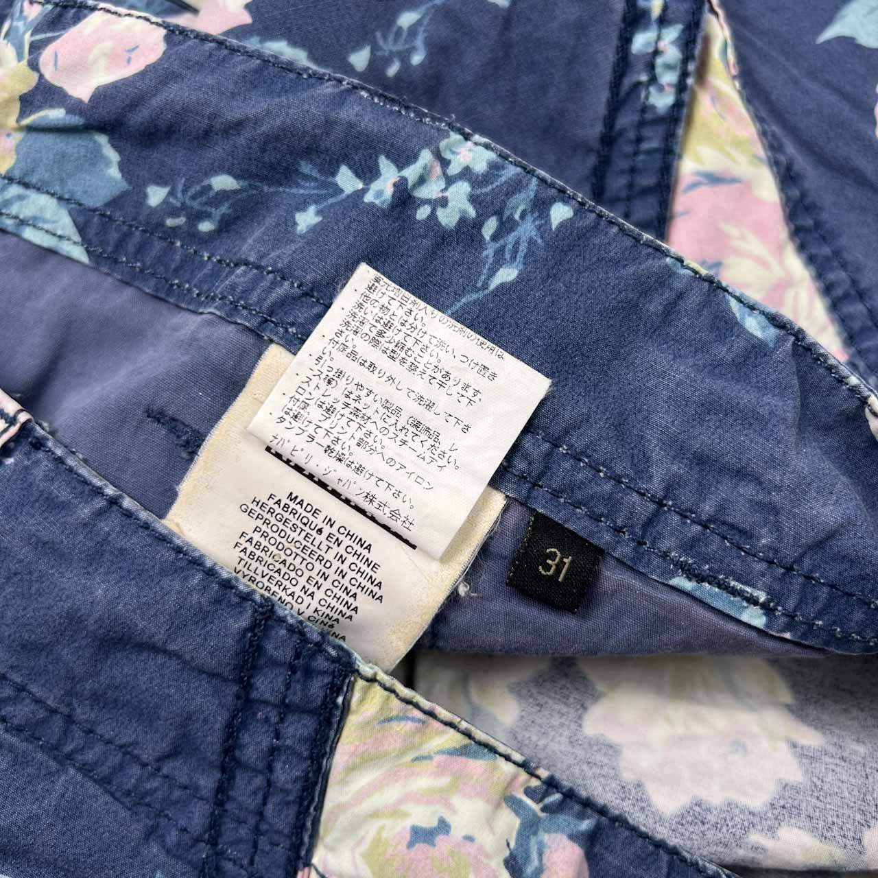 NAPAPIJRI ナパピリ 花柄 カーゴショーツ ハーフパンツ ショートパンツ サイズ 31 /ネイビー/メンズ