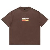 ラウンドネックプリントTシャツ A4207