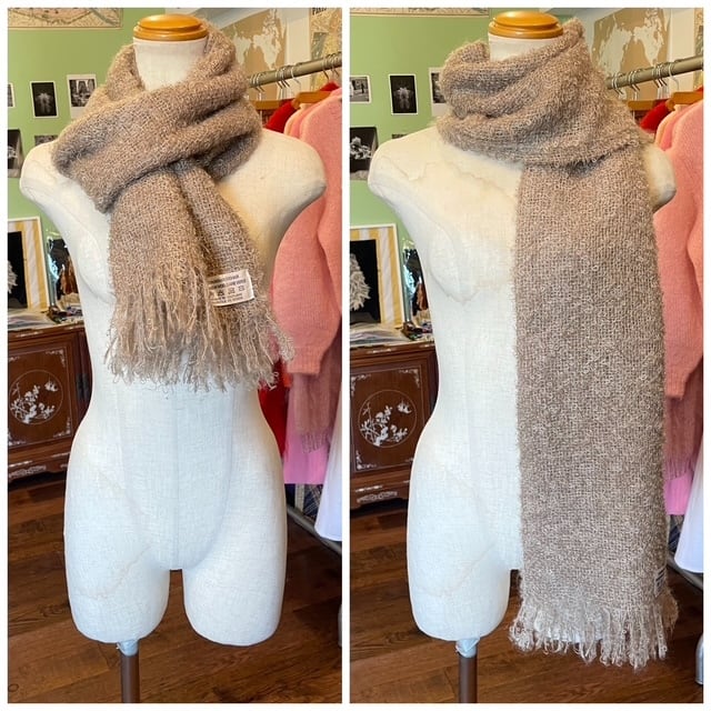 フランス買付 マフラー ストール モヘア ループヤーン スコットランド