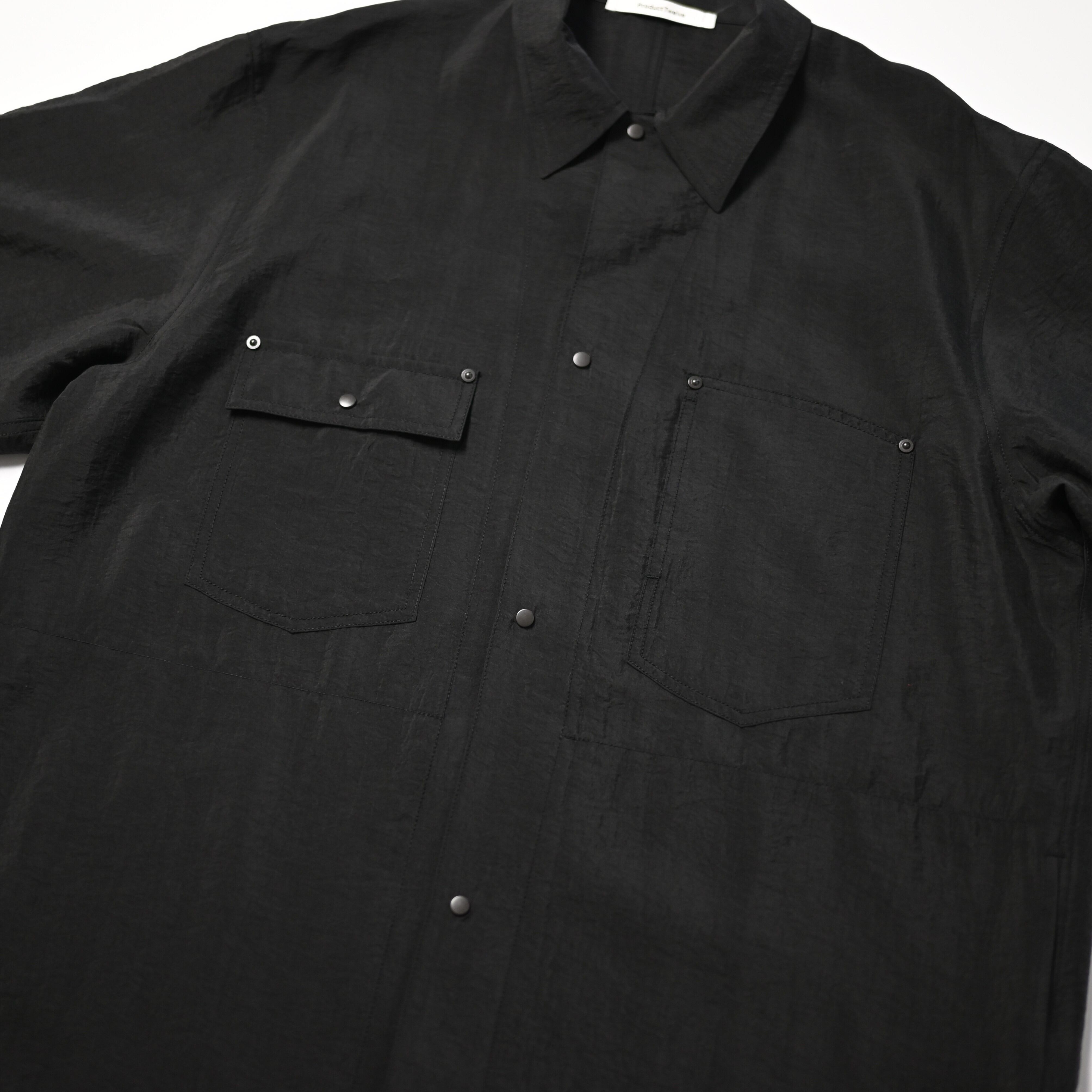product twelve / Silk Nylon Short Sleeve Work Shirt | GANKO