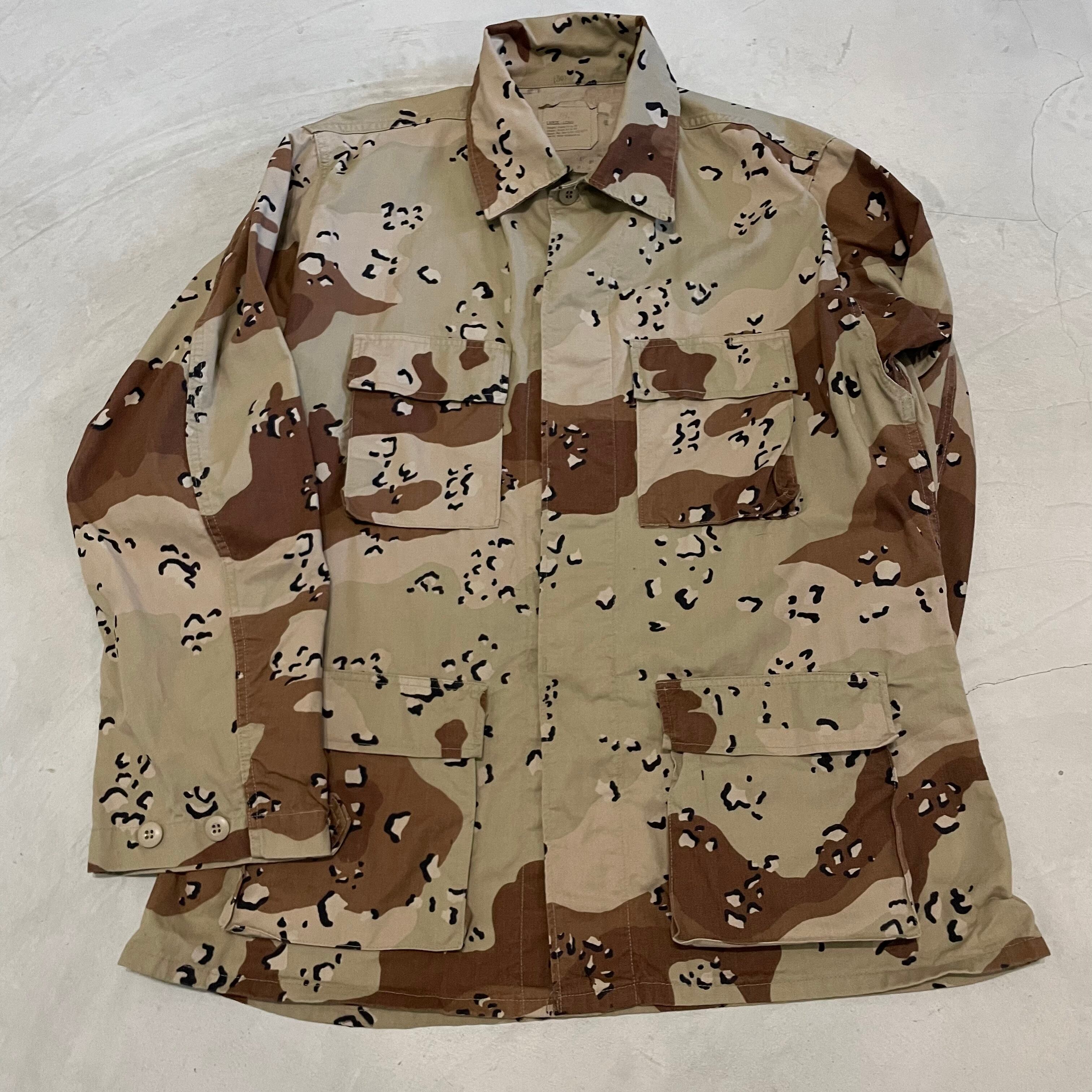 U.S.ARMY BDUジャケット ンズL相当 古着 ミリタリージャケット リップストップ チョコチップカモ 米軍 ミリタリー【ミリタリージャケット】