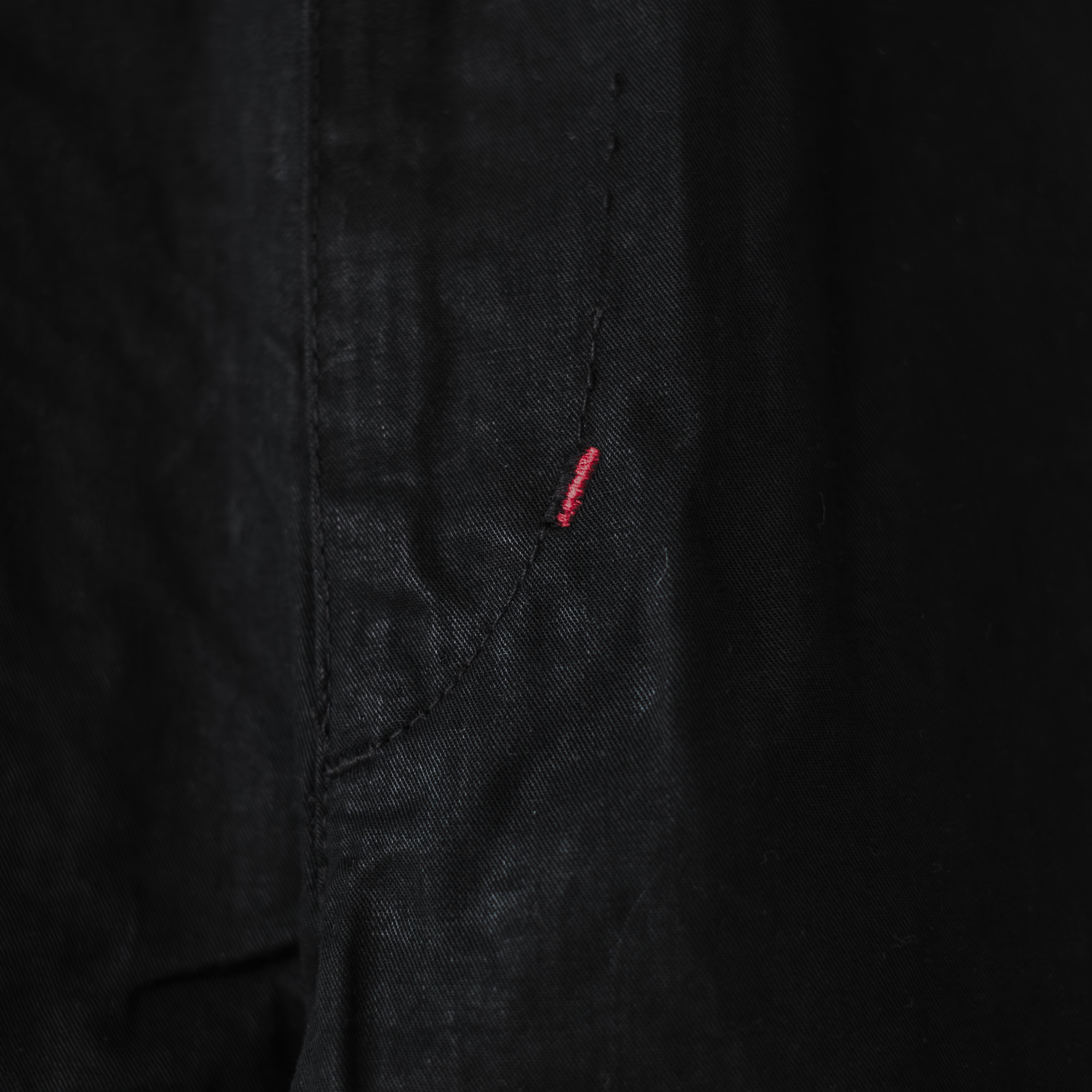 unre:count】 AMF stitch paraffin cotton pants (black) | dros dro