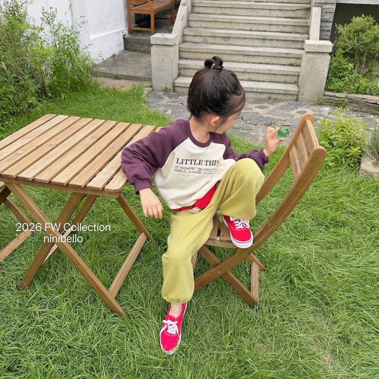 韓国子供服 / ninibello / Little Raglan Sweatshirt  / トレーナー *XS~XXL*