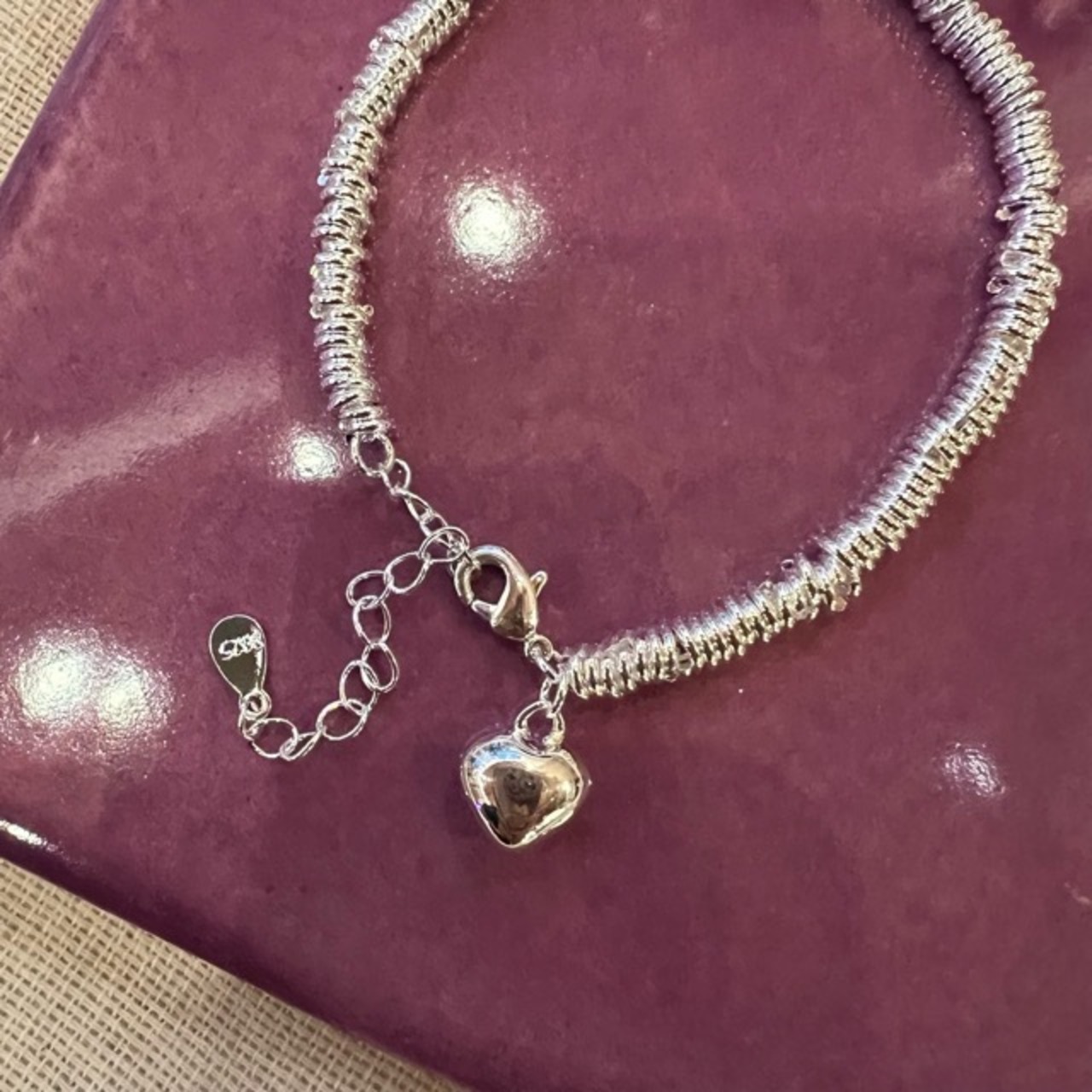 TOPANGA Jewelry　 Heart Loop bracelet　ハートループブレスレット　ブレスレット　シルバー　ハート　bracelet　silver　heart