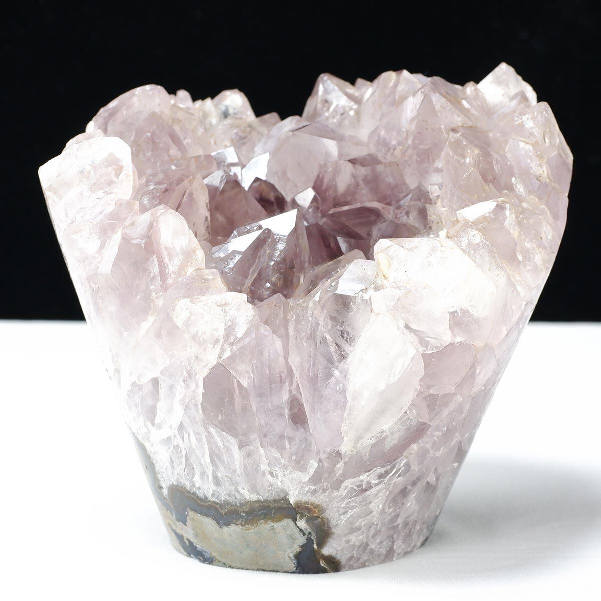 2Kg アメジスト クラスター 原石 フラワーアメジスト 花形 置物 一点物292-55