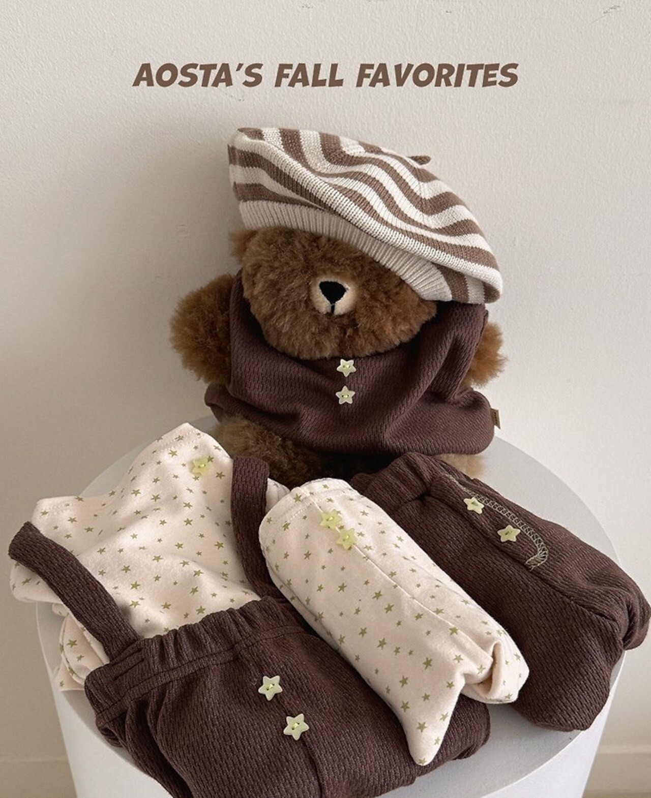 韓国子供服 / 26Autumn / Aosta / 星キャンディベスト / 秋服 *S~XXL*