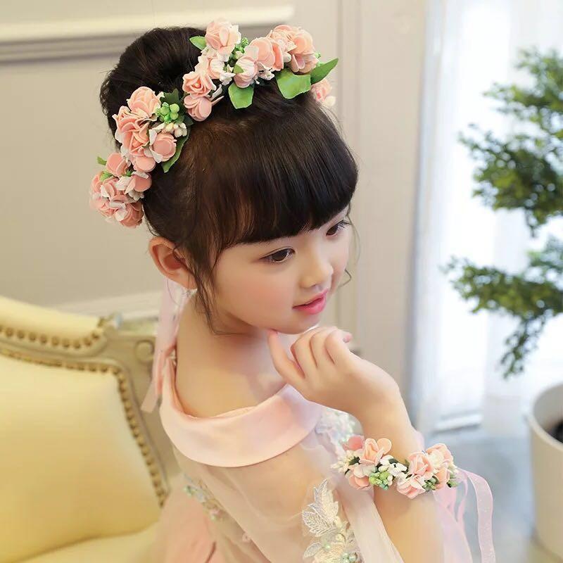 ヘッドドレス キッズ 子供 レディース ハンドリング 花冠 花かんむり