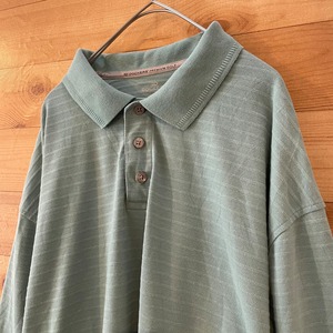 【DOCKERS】XL ビッグサイズ ポロシャツ オーバーサイズ くすみカラー アースカラー 刺繍ロゴ us古着 アメリカ古着