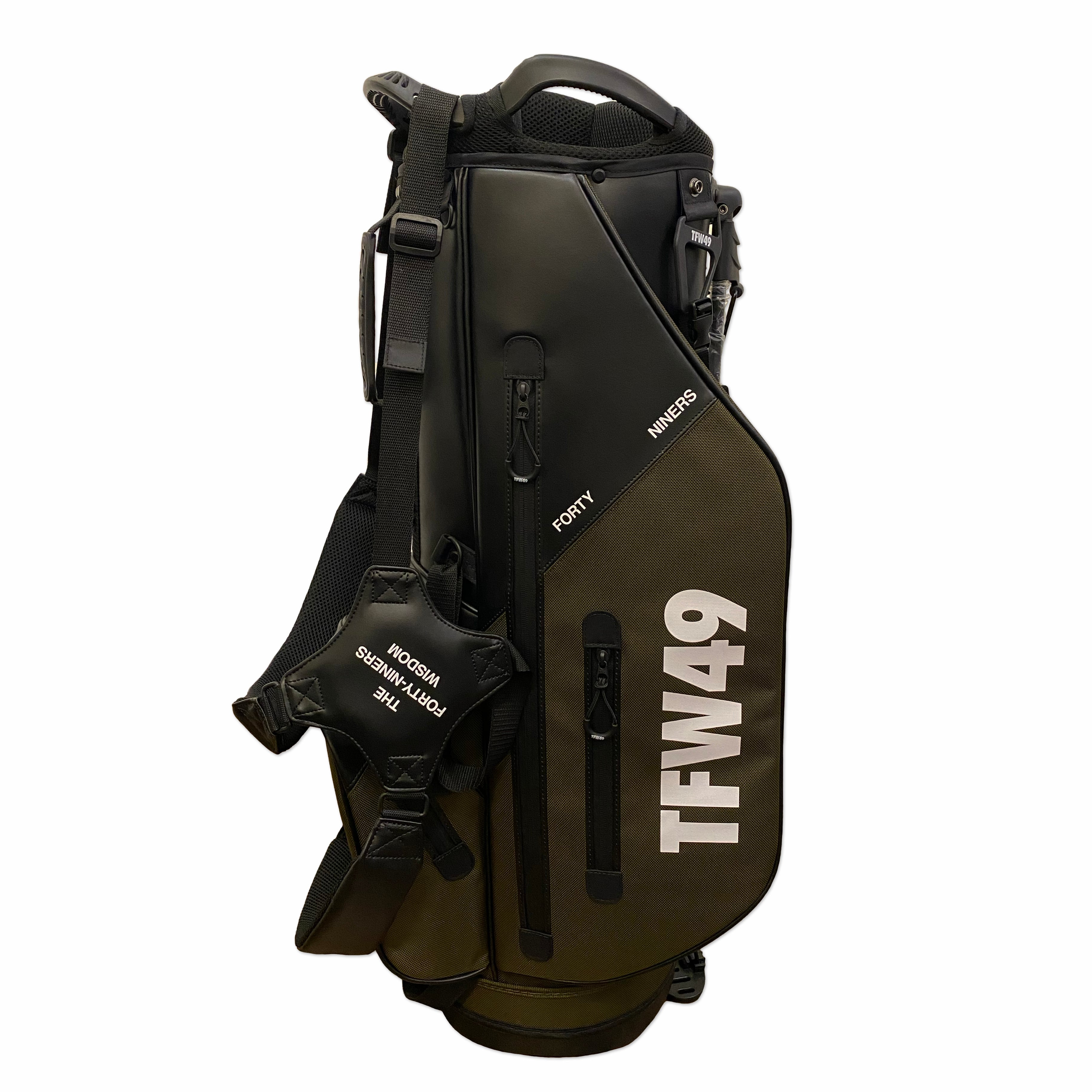 TFW49】NYLON CADDIE BAG (KHAKI) | Sandy GOLF