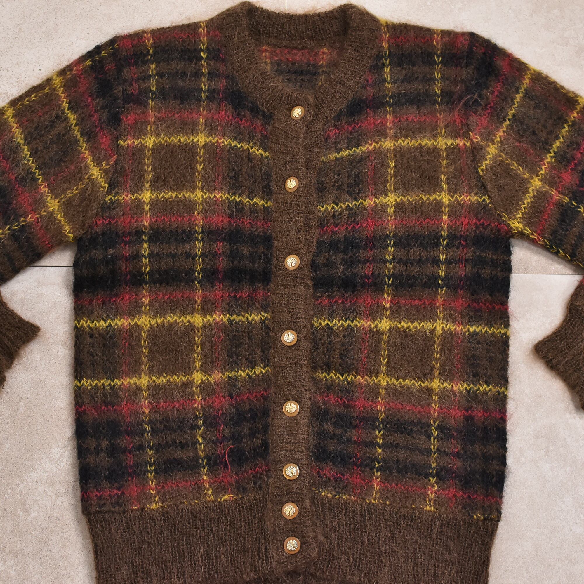 80～90s Mohair cardigan Jp vtg | 古着屋 grin days memory 【公式