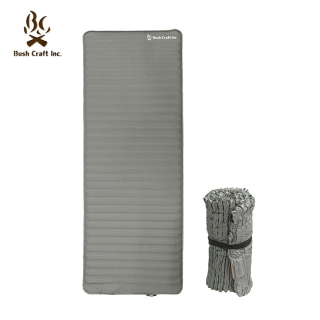 Bush Craft (ブッシュクラフト) 電動ポンプ内蔵 エアーマット コンパクト でラクラク運べる 硬め 持ち運び USB充電ケーブル付き 寝袋 マット キャンプ テント アウトドア 車中泊 防災