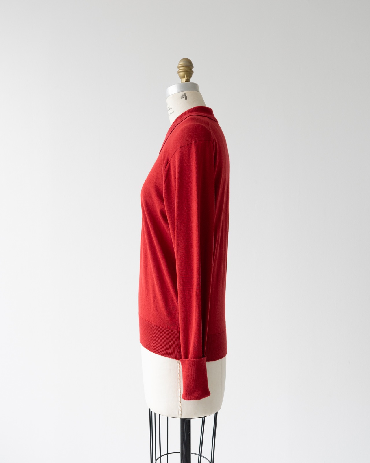 〈Hermès〉Collared Knit Sweater