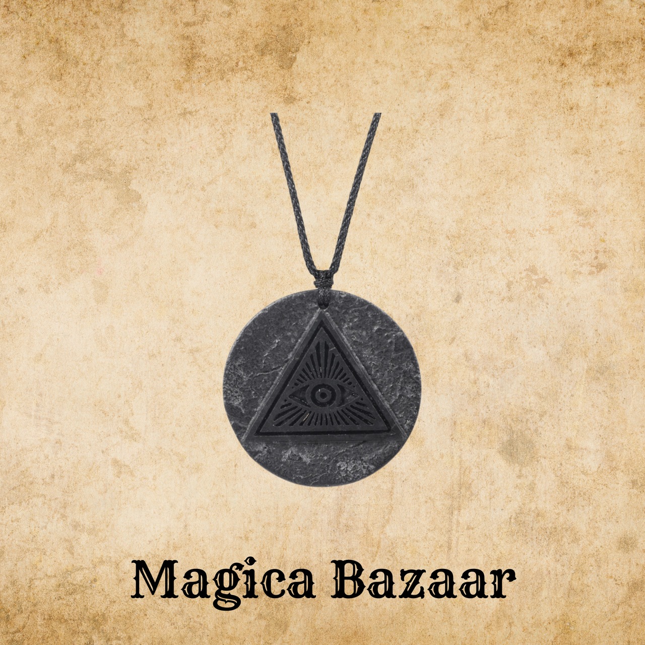 魔女のお守り　シュンガイトネックレス　M23679