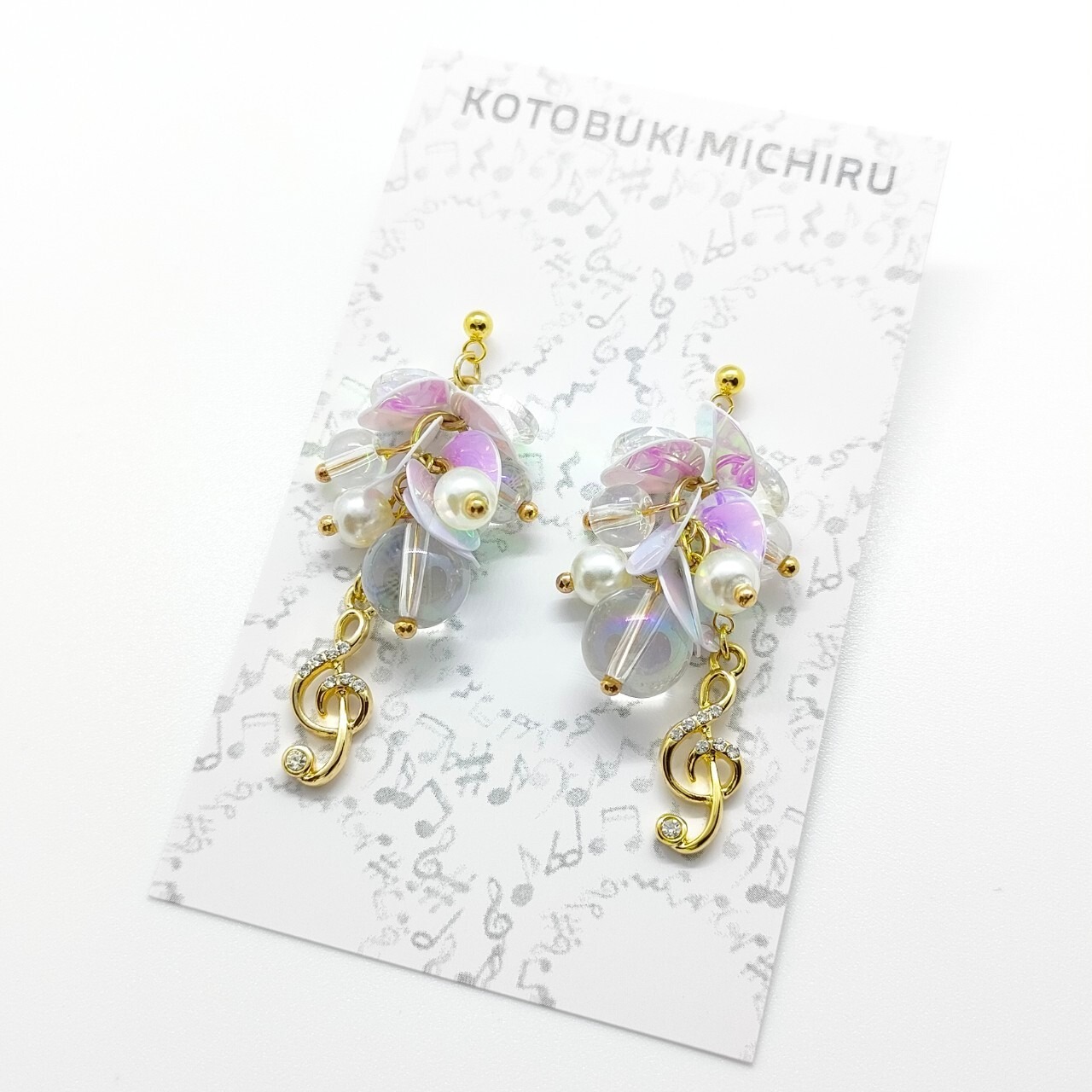 KOTOBUKI MICHIRU ト音記号のピアス