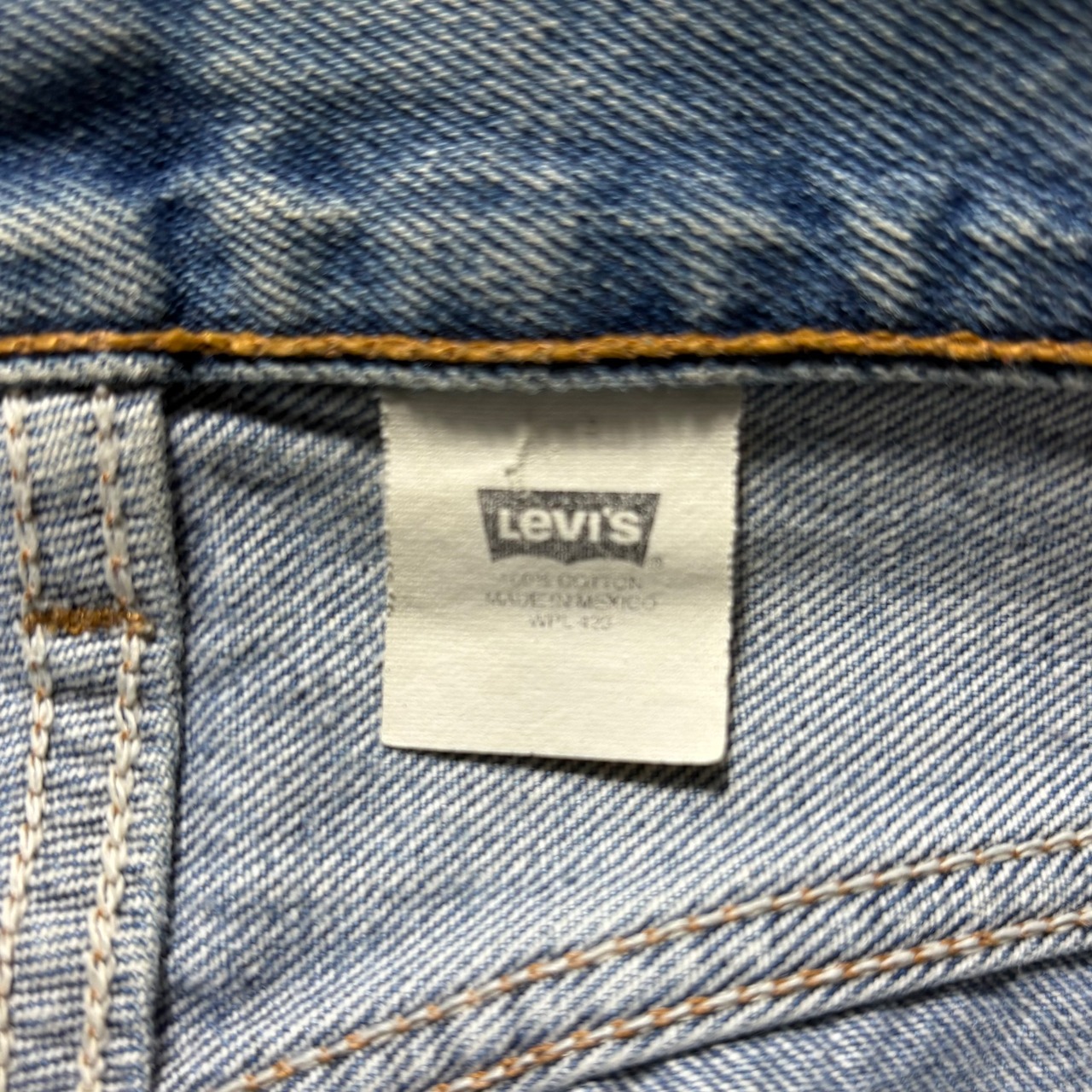 LEVI’S 501 black paint coating denim pants