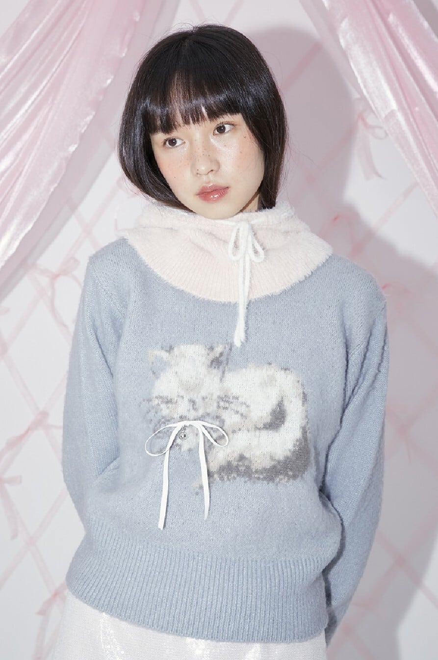 ☆IVE レイ 着用！！【MARGARIN FINGERS 】 BRUSH KITTY PULLOVER
