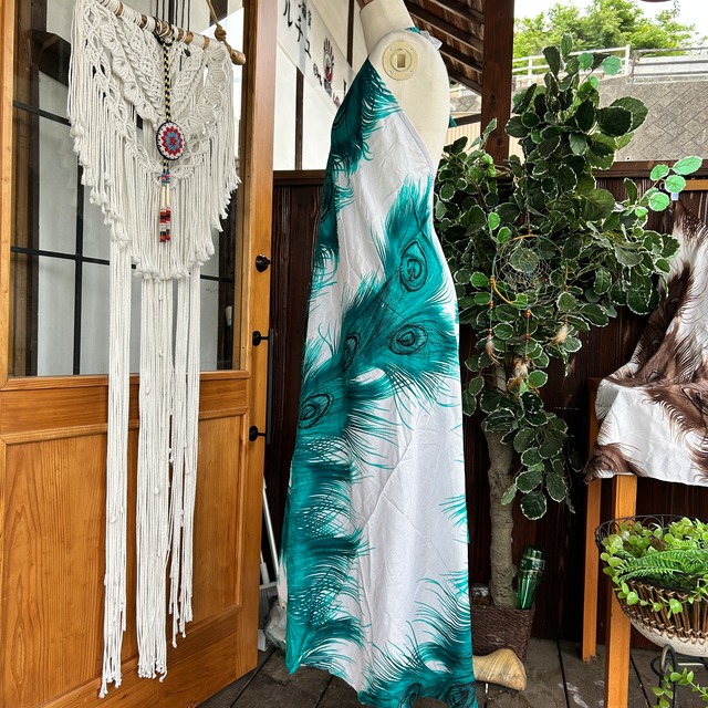 フェザーキャミワンピース