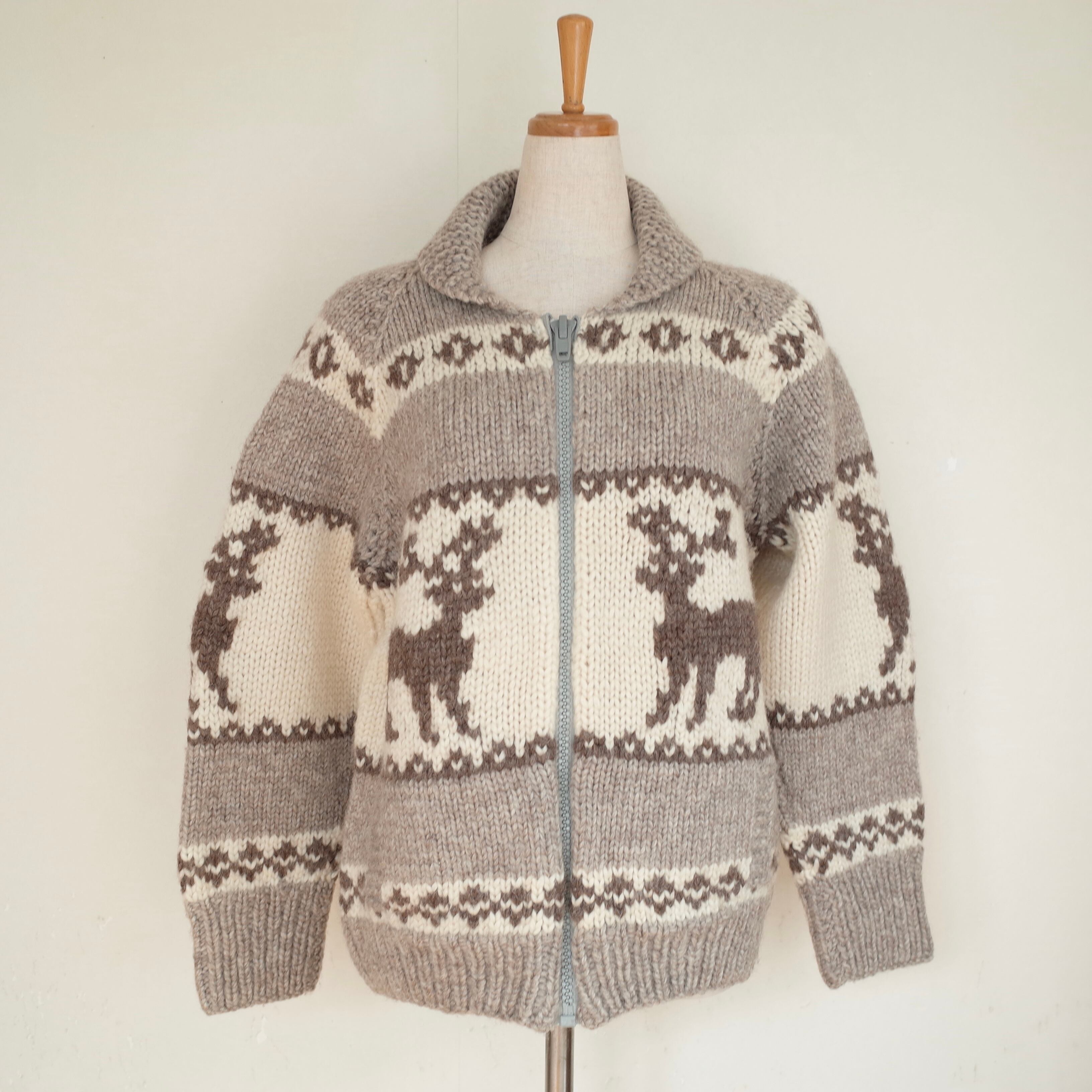 NZ made cowichan sweater "reindeer"